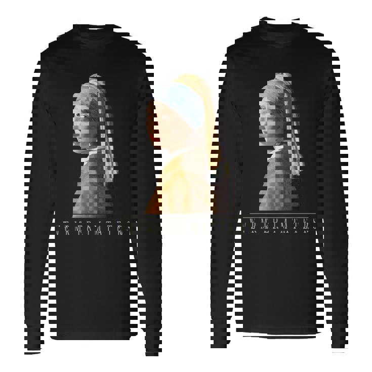 ヤン・フェルメール オランダの画家 真珠の耳飾りの少女 長袖Tシャツ