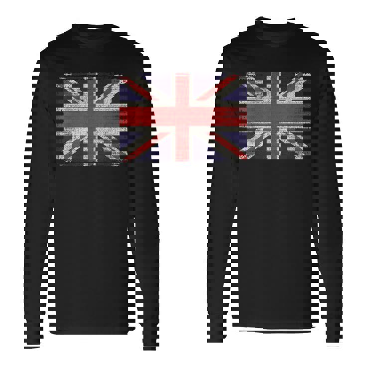 ユニオンジャック ヴィンテージ 英国国旗 ブリティッシュレトロフラッグ 長袖Tシャツ