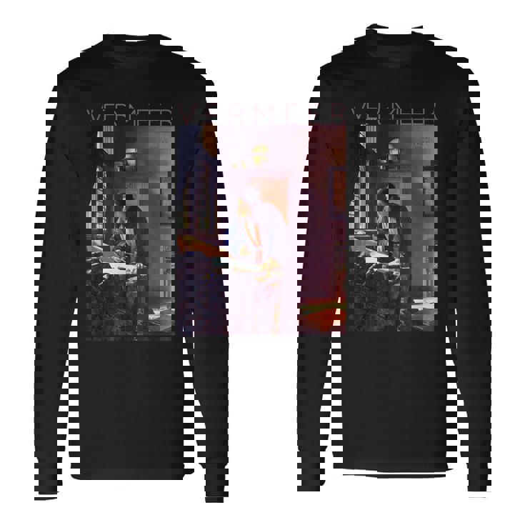 ヨハネス フェルメール 芸術家のための芸術 地理学者 長袖Tシャツ