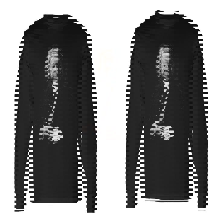 ヨハン・セバスティアン・バッハ 作曲家 ミュージシャン レトロ 長袖Tシャツ