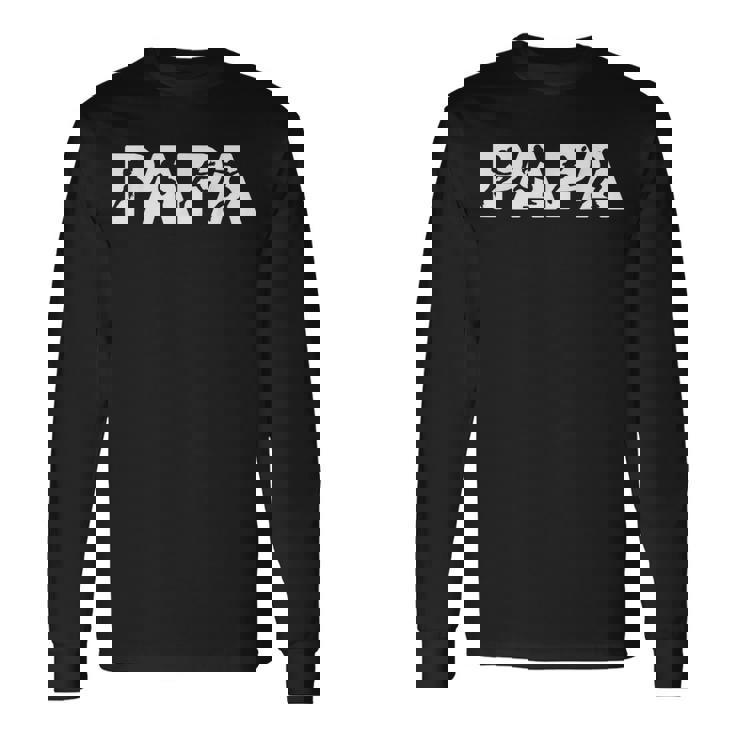 メンズ ラグビーのお父さんtシャツ、面白いパパラグビーの父 長袖Tシャツ