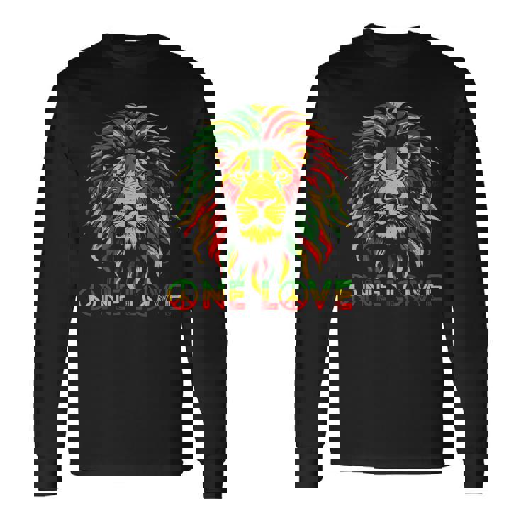 ラスタ レゲエ ライオン ジャマイカ ルーツ ユダのライオン ラスタファリ 長袖Tシャツ