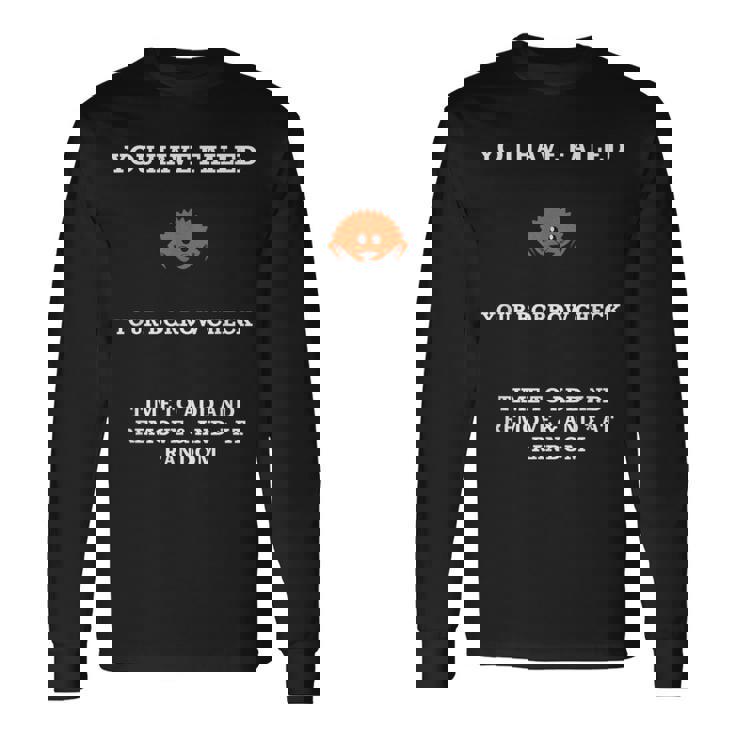 ラストプログラミング ユーモア ラスタ海観覧会 レンタルチェック 失敗 長袖Tシャツ