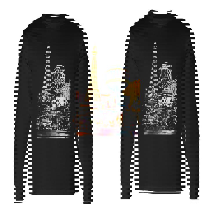 ラスベガス カジノ By Night 長袖Tシャツ