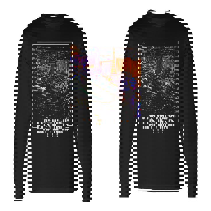 ラスベガス 夜のネバダスカイライン お土産 ラスベガス 長袖Tシャツ