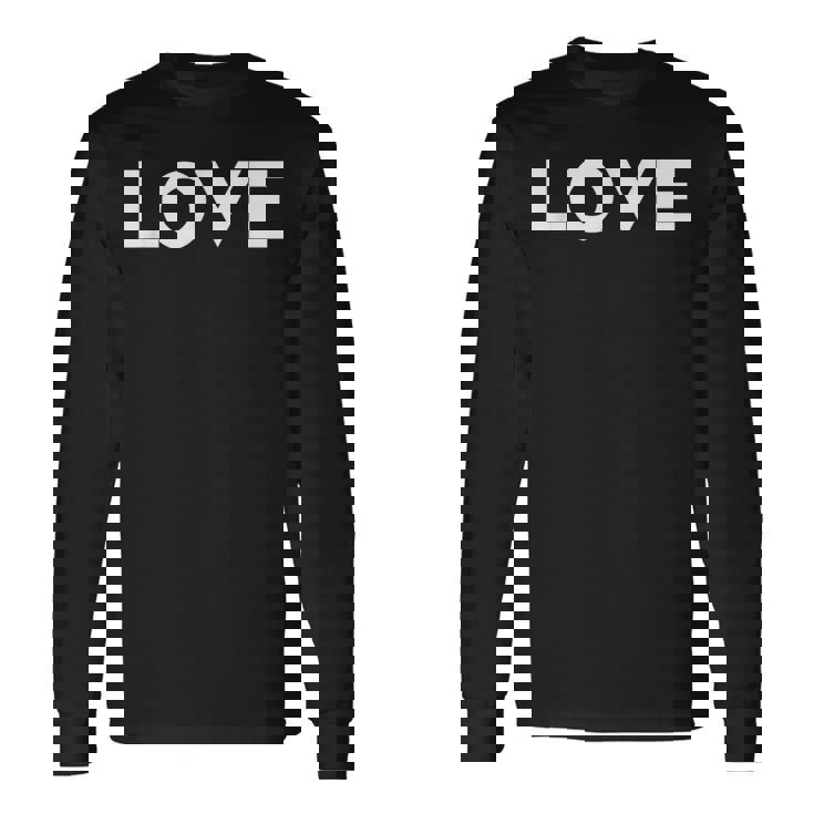 ラブエステティックラブボールドテキストメンズ 長袖Tシャツ