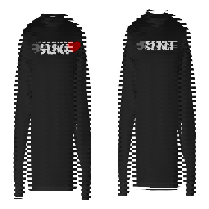 ラブグランジ-ハート 長袖Tシャツ