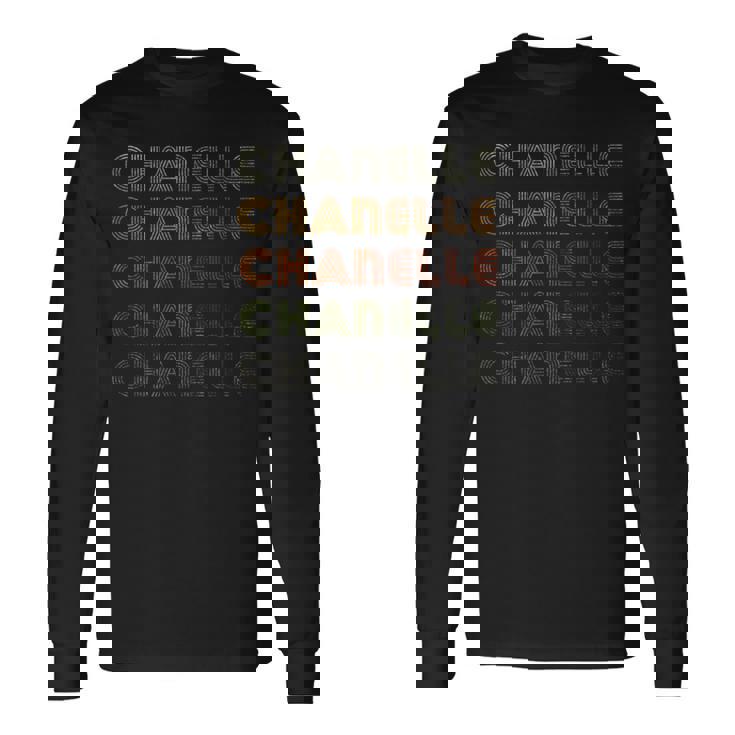 ラブハート シャネル グランジヴィンテージスタイル ブラック シャネル 長袖Tシャツ