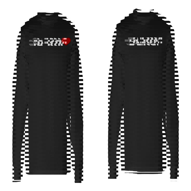 ラブボールルーム-ハート 長袖Tシャツ