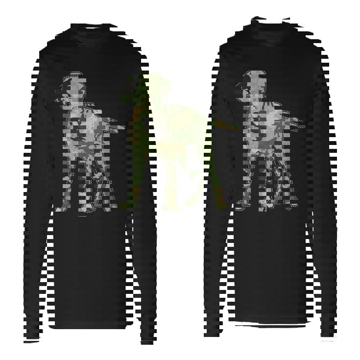 ラブラドール 迷彩 長袖Tシャツ ギフトのアイデア