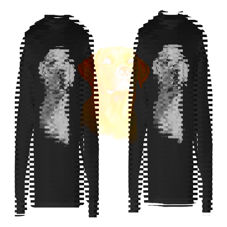 ラブラドールレトリバー 犬 モチーフ ペット ラブラドールレトリバー 長袖Tシャツ