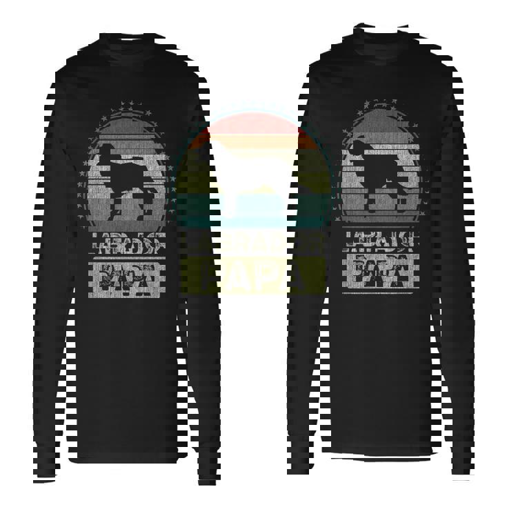 ラブラドール・パパ 父の日 ラブラドール・レトリーバー 長袖Tシャツ ギフトのアイデア