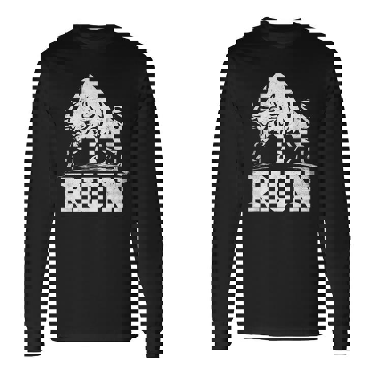 ランニング ブル レイジング ブルズ ラン 闘牛 カウボーイズ 恋人 動物 長袖Tシャツ