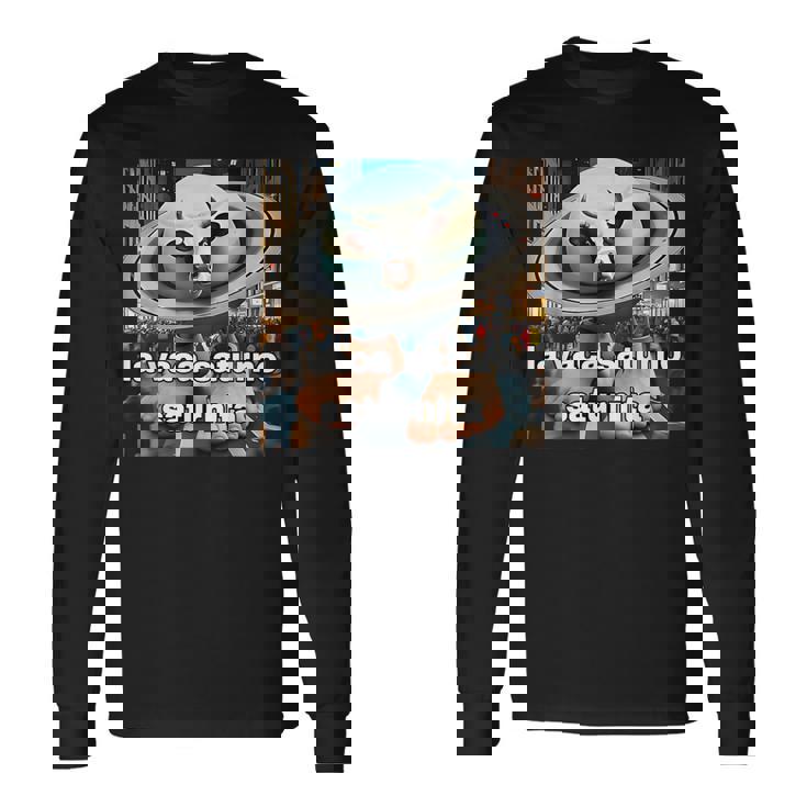 ラヴァカサトゥルノサトゥルニタ-イタリアンブレインロットミーム 長袖Tシャツ