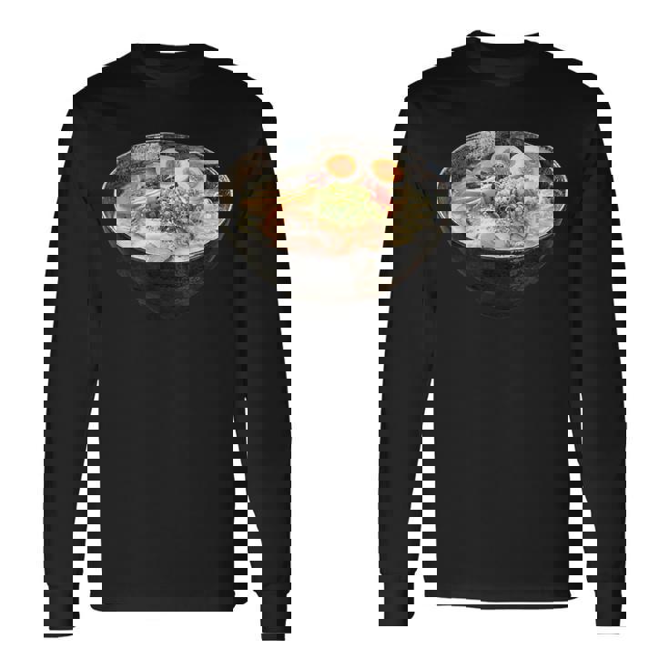 ラーメンコスチューム 簡単 ラストミニッツ ハロウィン 麺 和 長袖Tシャツ