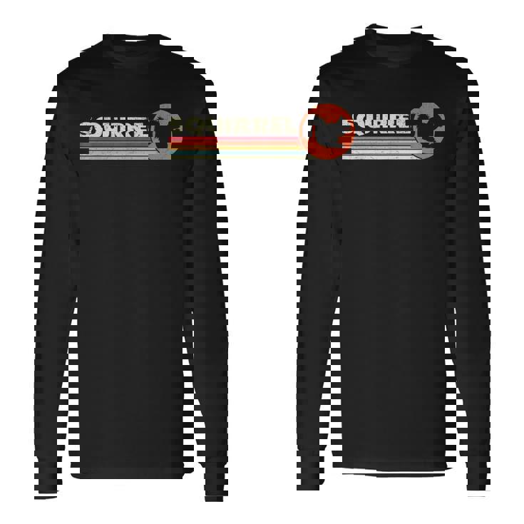 リス ヴィンテージ キッズ メンズ レディース レトロ シマリス 長袖Tシャツ