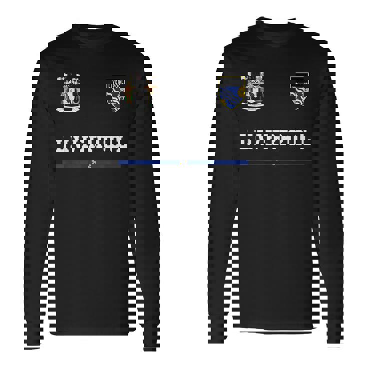 リバプール スポーツサッカージャージー フラッグ フットボール 長袖Tシャツ