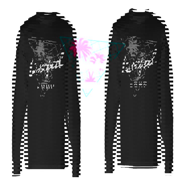 リバプールイングランドレトロ80年代tシャツ 長袖Tシャツ