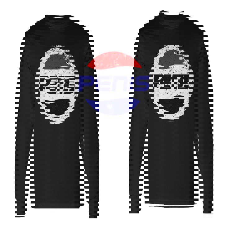 リフレッシュペニス飲料 面白いディックジョーク 長袖Tシャツ