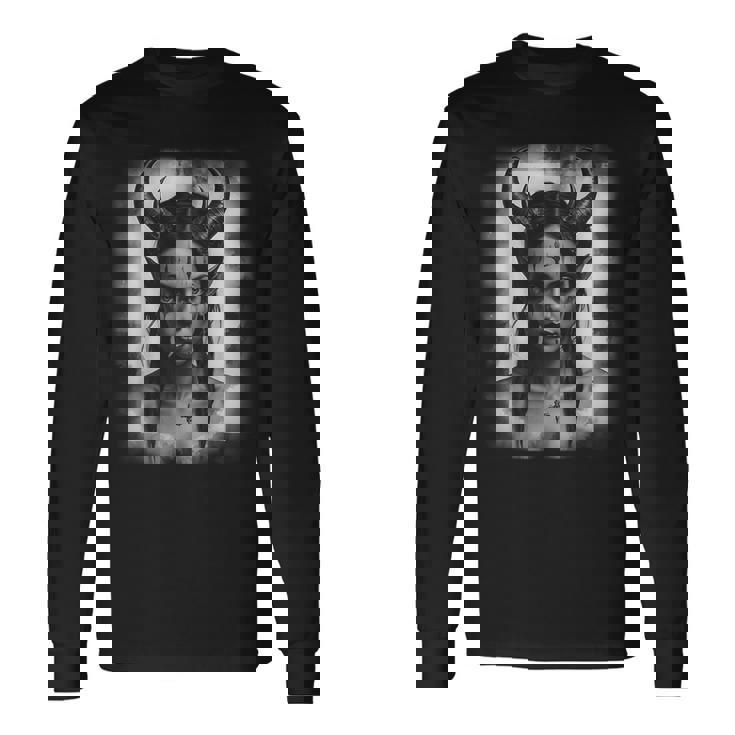 リリス ゴシック サンタ ムエルテ 神々 ダーク神話 長袖Tシャツ