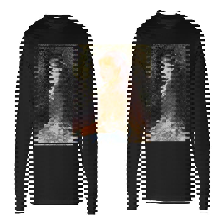 ルノワール／可愛いイレーヌ【世界の名画】（高精細画質）Renoir 美術館アート 長袖Tシャツ