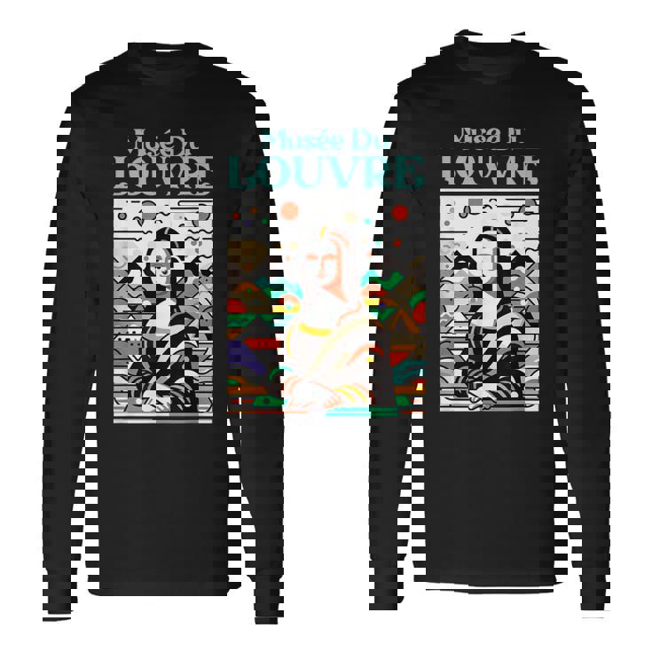 ルーヴル美術館 アールデコ モナリザ 長袖Tシャツ
