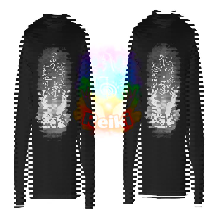 レイキのシンボル 長袖Tシャツ