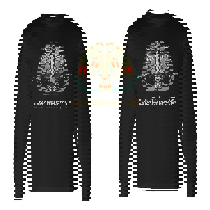 レイク・エルシノア カリフォルニア サンダーバード Nw ネイティブアメリカン 長袖Tシャツ