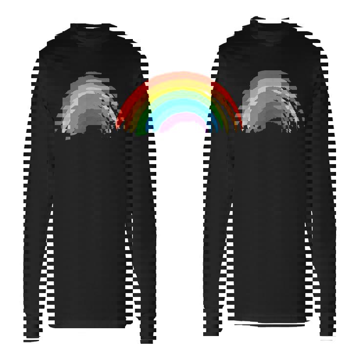 レインボーデザイン レインボー 長袖Tシャツ ギフトのアイデア