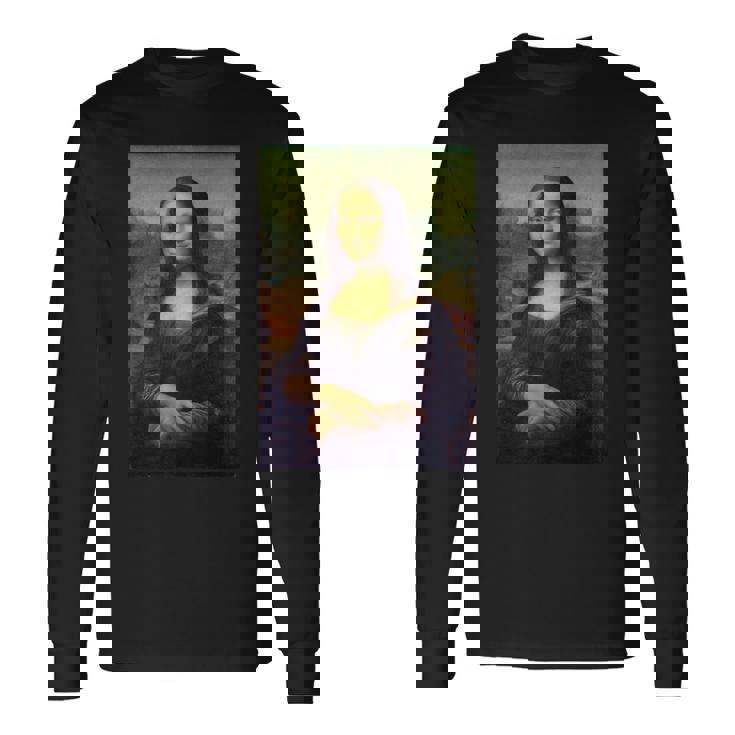 レオナルド・ダ・ヴィンチのモナリザ 長袖tシャツ 長袖Tシャツ