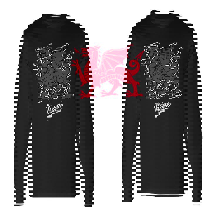 レクサム ウェールズドラゴン 小台本 長袖Tシャツ