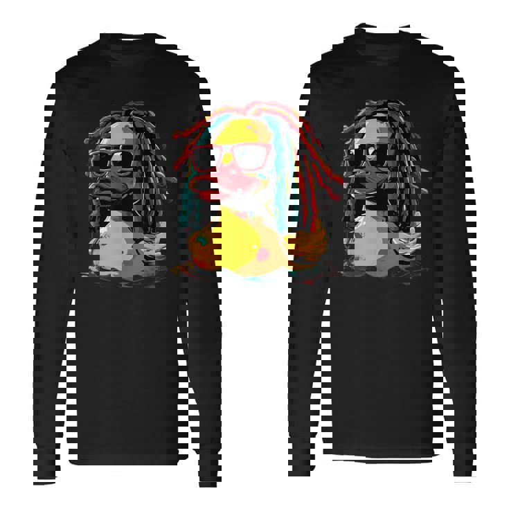 レゲエ ラバー アヒル ゴム アヒルの子 ジャマイカ ジャマイカ ルーツ 長袖Tシャツ