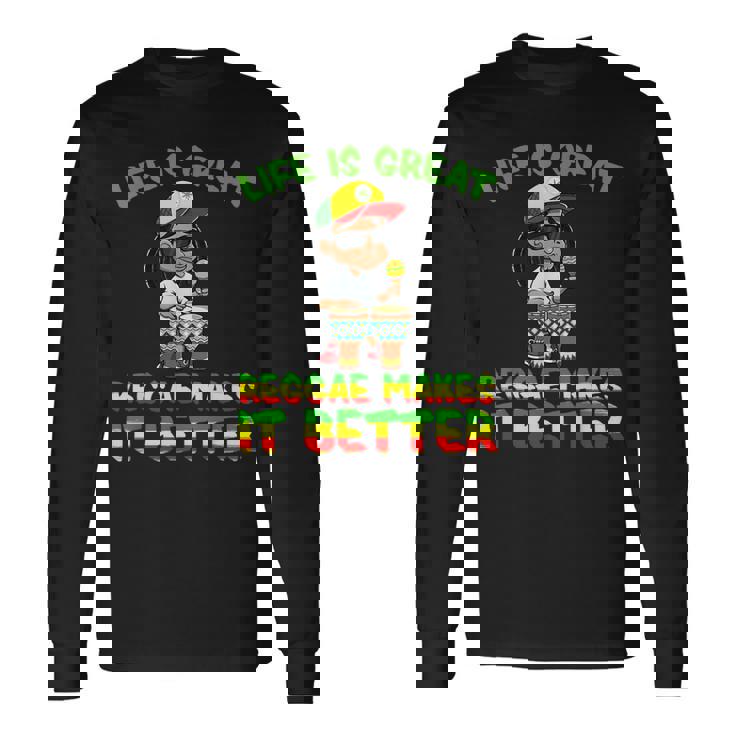 レゲエジャマイカ音楽 ラスタラスタファリレゲエ 長袖Tシャツ