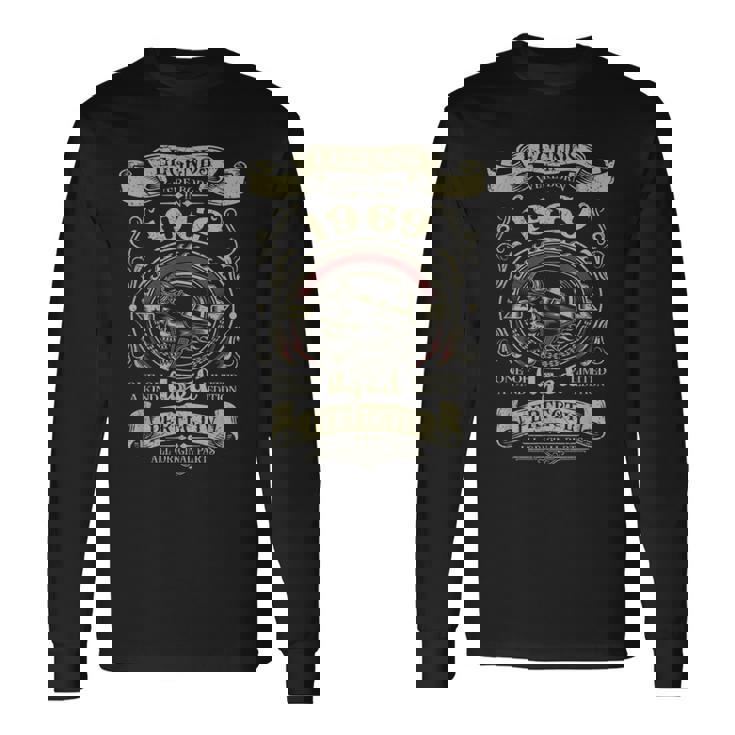 レジェンドは1969年54歳の誕生日のバイカーバイクに生まれました。 長袖Tシャツ