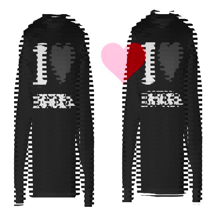 レッドハート I Love Honoka 長袖Tシャツ