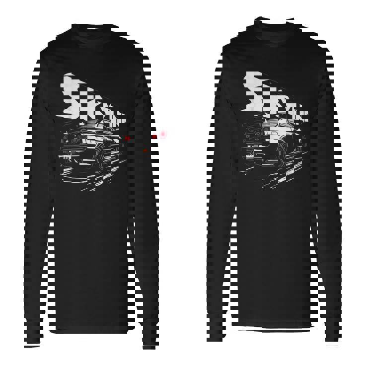 レトロ Jdm 日本語 ドリフト レーシング チューニング カー レジェンド スカイラインr34 長袖Tシャツ