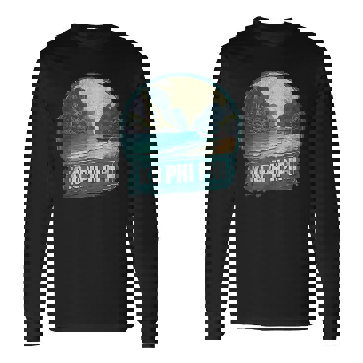 レトロ コ ピピ 風景 ヴィンテージ お土産 長袖Tシャツ