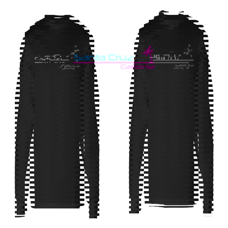 レトロ サンタ クルス カリフォルニア 長袖Tシャツ ギフトのアイデア