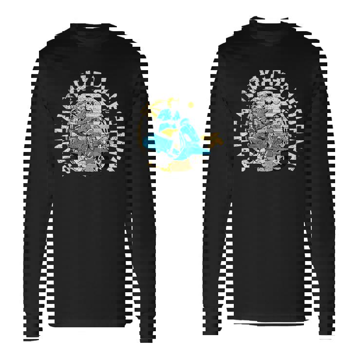 レトロ スケルトン ビーチ サンタクルーズ 長袖Tシャツ