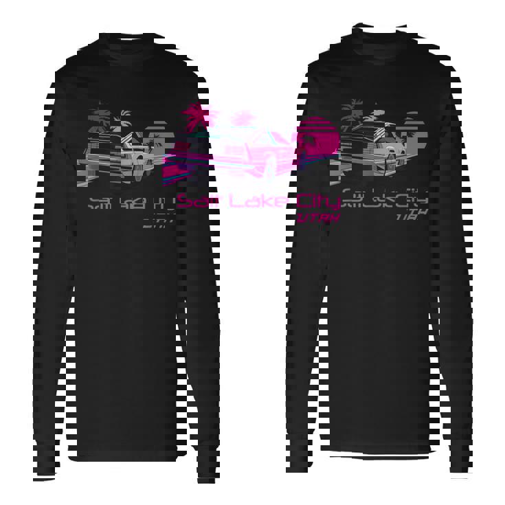 レトロ ソルトレイクシティ ユタ 長袖Tシャツ ギフトのアイデア