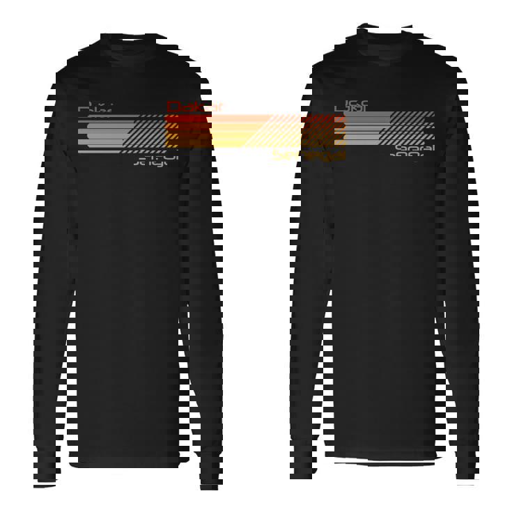 レトロ ダカール セネガル 長袖tシャツ 長袖Tシャツ