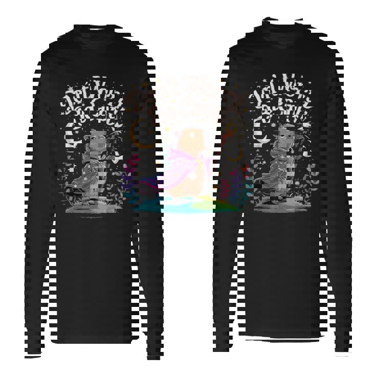 レトロ ドントウォーリー Be Capy ファニーカピバラ メンズ ボーイズ キッズ レディース 長袖Tシャツ