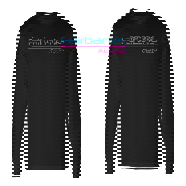 レトロ フェアバンクス アラスカ 長袖Tシャツ