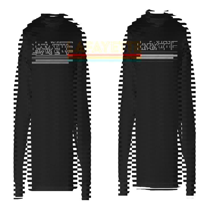 レトロ ラファイエット ルイジアナ 長袖Tシャツ