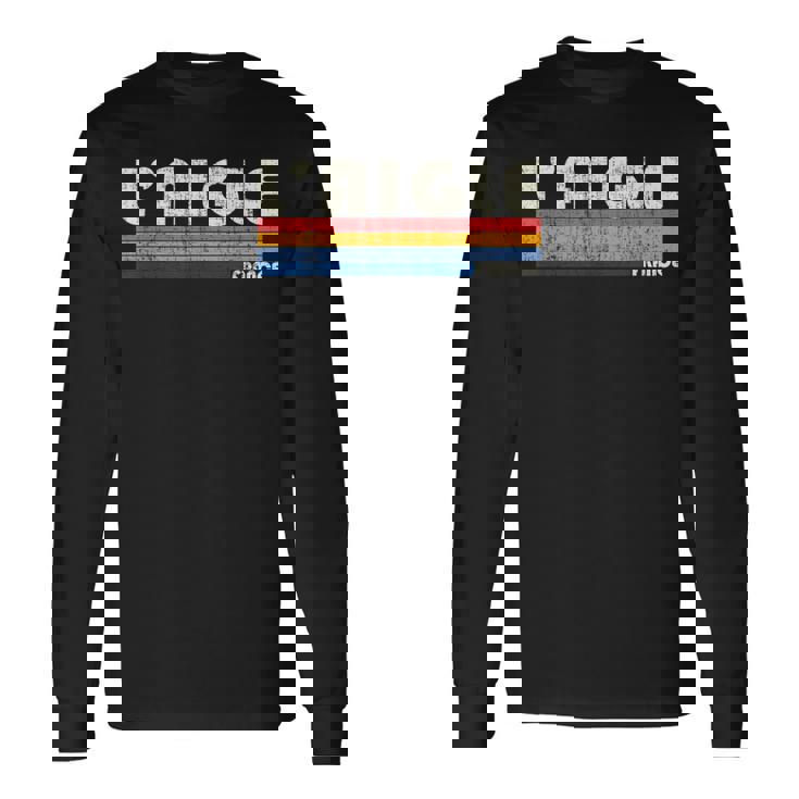 レトロ ヴィンテージ 70年代80年代スタイル L'aigle フランス 長袖Tシャツ