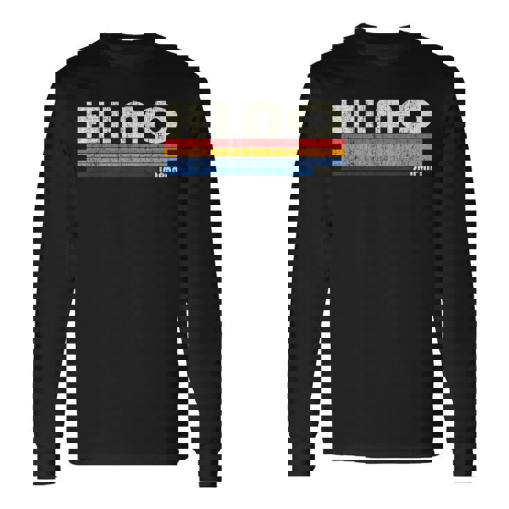 レトロ ヴィンテージ 70年代80年代風 日野 日本 長袖Tシャツ