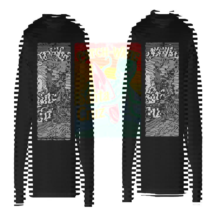 レトロ ヴィンテージ サーフ クラブ オクトパス Ca サンタクルーズ 長袖Tシャツ