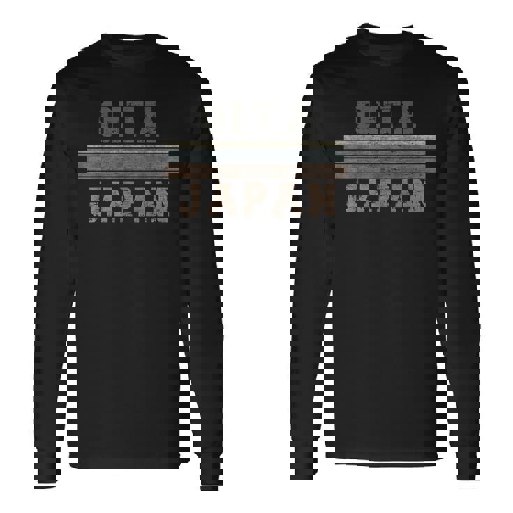 レトロ 大分 日本 長袖Tシャツ