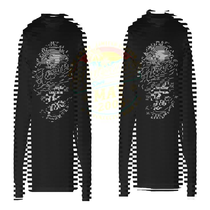 レトロな20歳の男性向け誕生日プレゼント 2005年5月 20歳 長袖Tシャツ