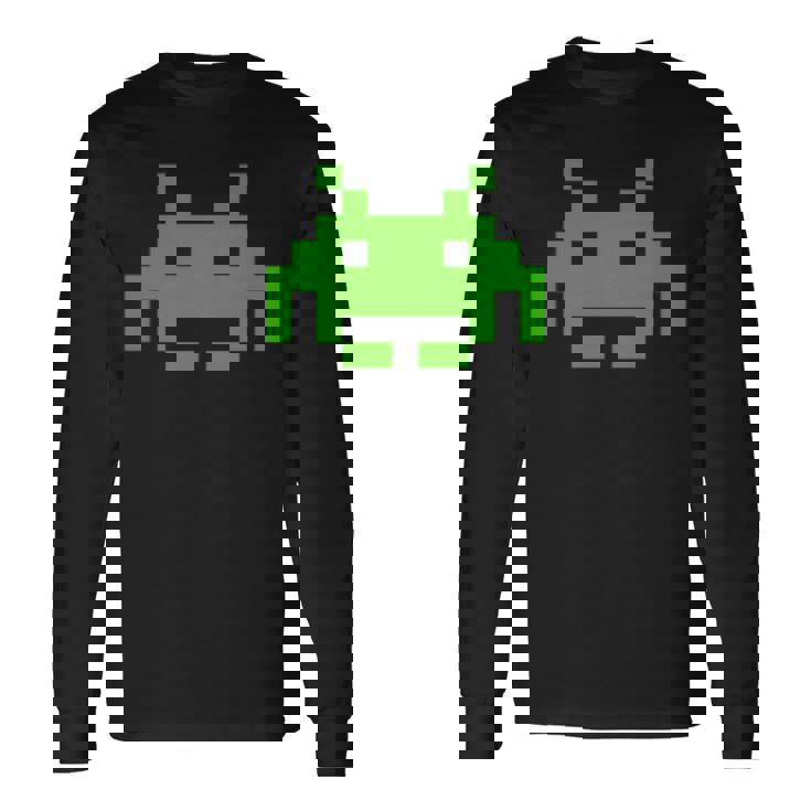 レトロインベーダー 長袖Tシャツ